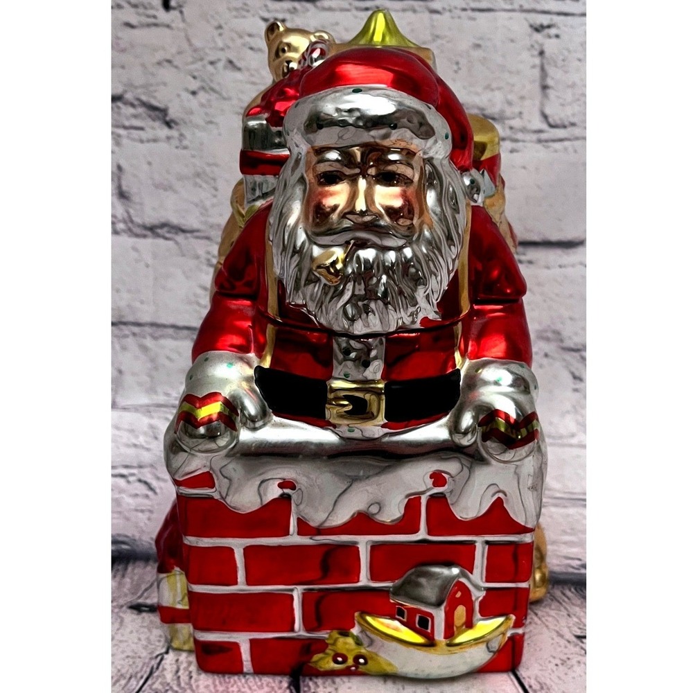 Portmeirion A Christmas Story Susan Winget Santa Claus Chimney Cookie Jar